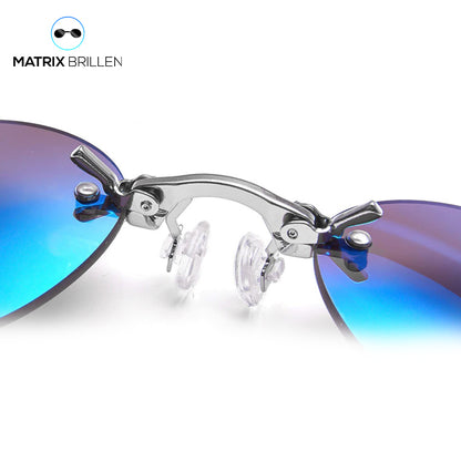 Matrix-Brille | Morpheus Clip-on Brille + Etui