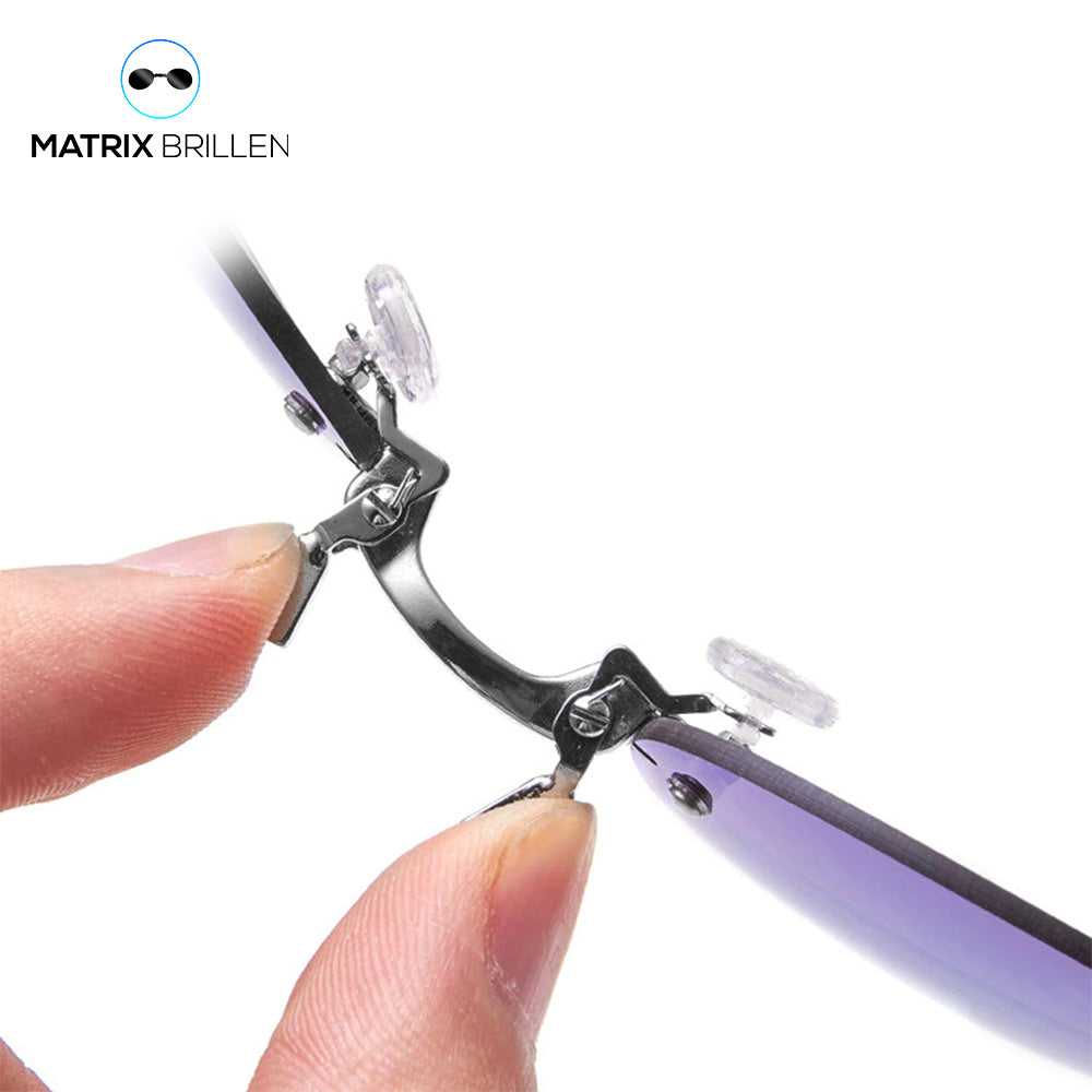 Matrix-Brille | Morpheus Clip-on Brille + Etui