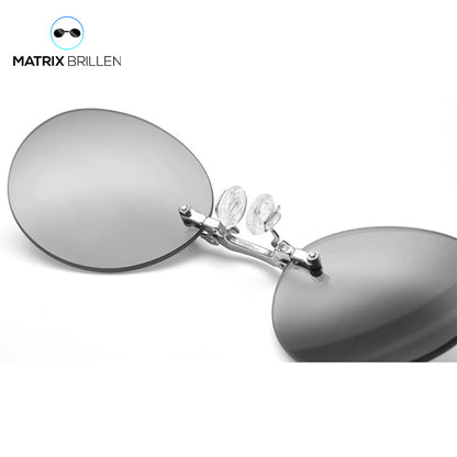 Matrix-Brille | Morpheus Clip-on Brille + Etui