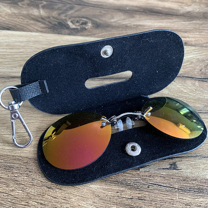 Matrix-Brille | Morpheus Clip-on Brille + Etui