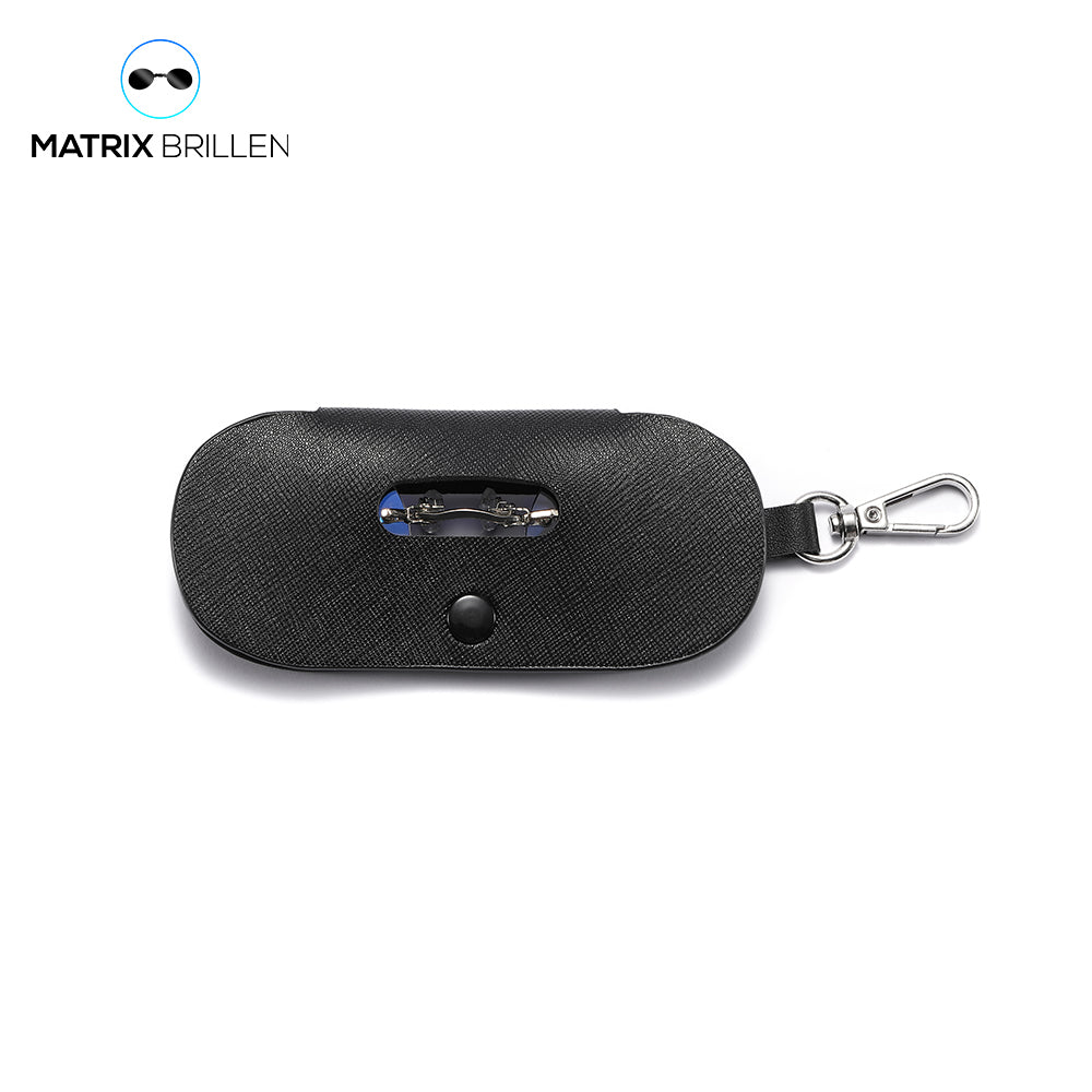 Matrix-Brille | Morpheus Clip-on Brille + Etui