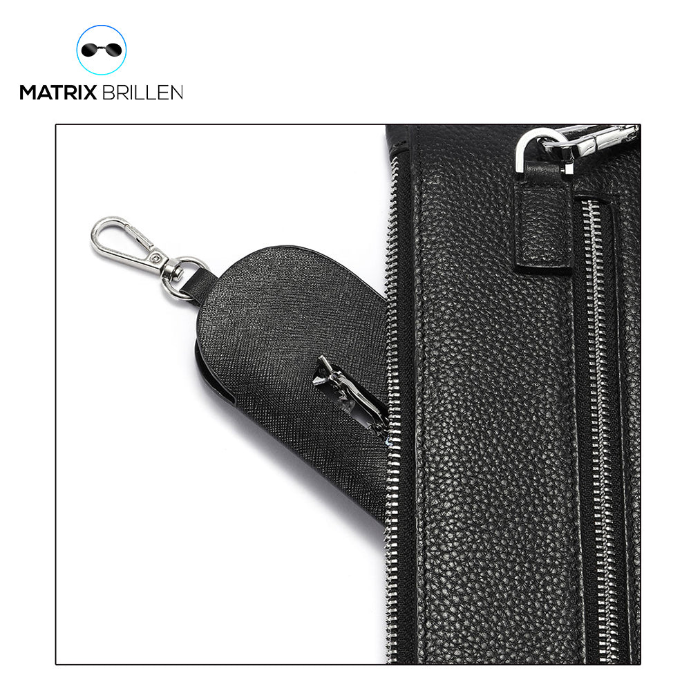 Matrix-Brille | Morpheus Clip-on Brille + Etui