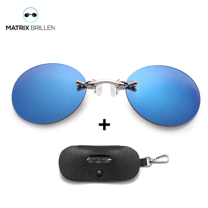 Matrix-Brille | Morpheus Clip-on Brille + Etui