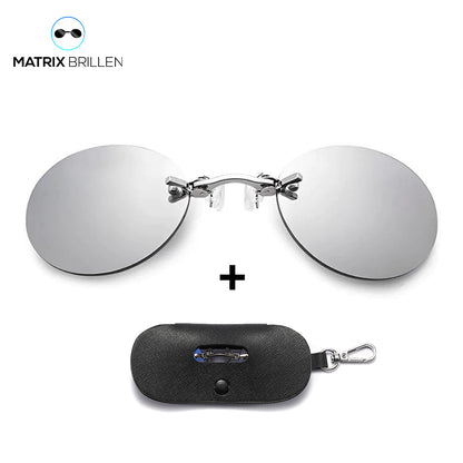 Matrix-Brille | Morpheus Clip-on Brille + Etui